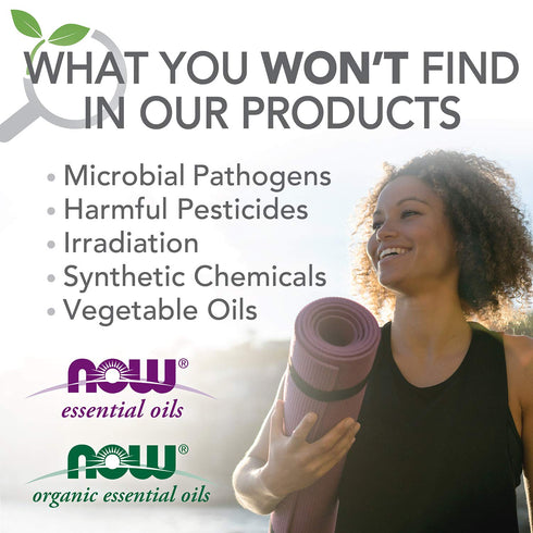 NOW Essential Oils Basil Oil, 100% Pure, Energizing Aromatherapy Scent, 1-Ounce, Vegan, Child Resistant Cap