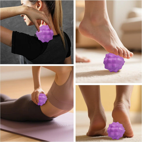 Set, Massage Ball Plantar Fasciitis Relief Foot Pain Therapy - Trigger Point, Heel Spur, Sore Muscle- Back, Arm, Neck