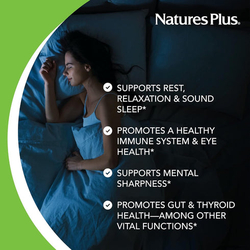 Natures Plus Melatonin 10 mg - 90 Fast-Acting Tablets - Vegan, Gluten-Free - Promotes Healthy Sleep - 90 Servings