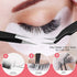 SIVOTE Lash Tweezers for Eyelash Extensions, Hand Calibrated Straight & Curved Tip, Pack of 2, Black
