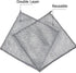 YinQin 6 PCS Double Layer Non-Scratch Wire Dishwashing Rags, Sturdy Reusable Steel Wire Cleaning Cloths for Kitchen