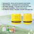 Hoozoocen 360 Nozzles, Ultralight Portable Bidet Compact Shattaf for Travel, Camping, Hiking. Spray Universal Bottle