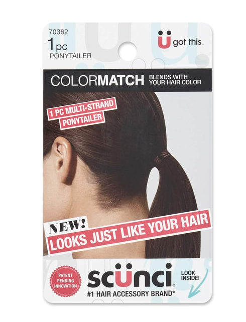 Scuenci Color Match Multi-Strand Ponytailer - Blends Perfectly with Brown Hair, 1 Count