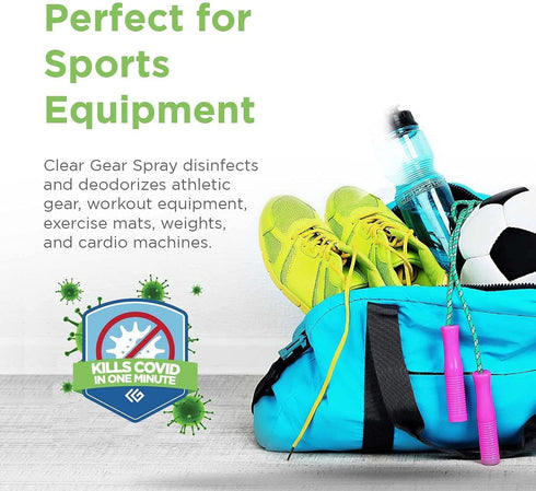 Disinfectant, Cleaner, and Deodorizer for Sports Equipment: EPA-Registered, 32 Oz Bottle Spray