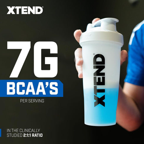 XTEND Sport BCAA Powder Blue Raspberry Ice, Electrolyte Powder for Recovery & Hydration, 30 Servings