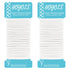 Hoyols 50 Count Ponytail Holders - No Metal Braided Hair Bands for Thick Fine Curly Hair, Elastic Thick Tie (White, 4mm)