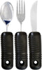 Essential Medical Supply Adaptive Utensil Set with Built Up Handles - Bendable
