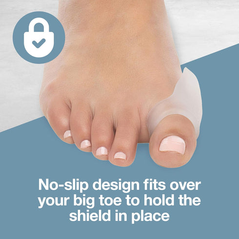 ZenToes Reusable Bunion Relief Protector Guards - Washable Gel Pads for Big Toe, Shield Feet from Friction and Pain