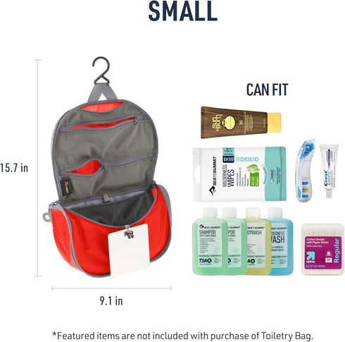 Sea to Summit TravellingLight Hanging Toiletry Bag, Organizer for Men and Women Travel
