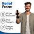 Trigger Finger Splint Brace for Middle Finger | Mallet Trigger Finger Straightener for Broken, Fractured, Arthritis,