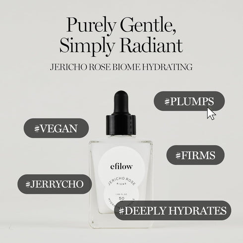 Jericho Rose Biome Hydrating Ampoule, Moisturizing Korean Facial Serum, Moisture-Boosting Face Serum for Glowing Skin,