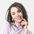 Holibanna 3pcs Hair Braid Rings, Blue Evil Eye Hair Jewelry Dreadlock Long Gold Metal Spiral Coil Beads