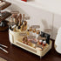 Rotating Large Capacity Cosmetic Display Case - Black Bathroom Counter Organizer for Skincare & Cosmetics