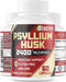BEBEFEN Psyllium Husk Capsules 2400mg with Black Pepper - 2 Month Supply, Non-GMO, Gluten-Free Daily Fiber