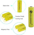 GEILIENERGY Solar Light Batteries, AAA NiCd, 1.2V, 600mAh, Pack of 16 for Garden Lights