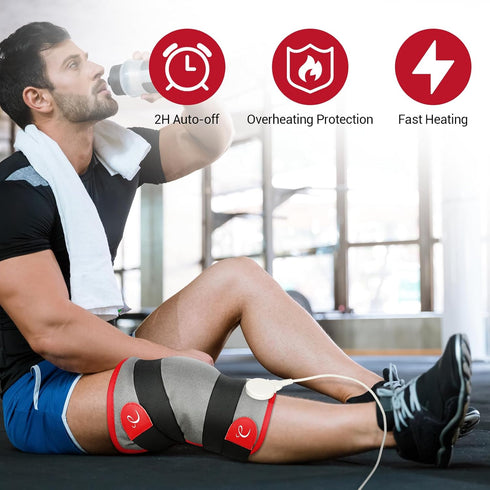 Comfytemp Heating Pad for Leg Pain & Cramps Relief, Wearable Wrap Around Heating Pad for Therapy