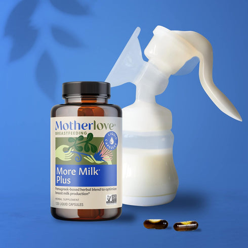 Motherlove More Milk Plus (120 Capsule Value Size) - Fenugreek-Based Lactation Supplement, Non-GMO, Vegan