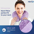 REVIX Neck Heating Pad Microwavable, Moist Heat Therapy Neck Warmer for Pain Relief, Weighted Neck Wrap (Purple)