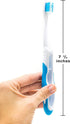 Lingito Travel Toothbrush, Folding with Built-in Cover, Packable, Collapsible, Pocket Medium Bristle Brushes (2 Pack)