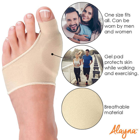 Bunion Corrector for Women & Men, Big Toe Pain Relief, Hallux Valgus Splint Pads & Cushion Guards