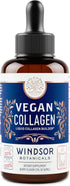 Vegan Collagen Builder Liquid Supplement - 120ml Collagen Booster with Vitamin C, Biotin & Amino Acids for Women