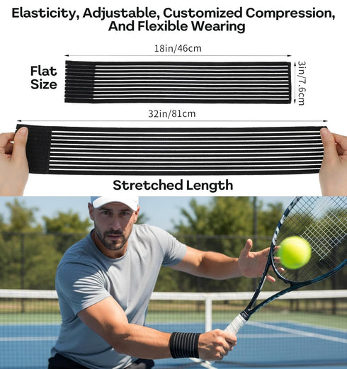ValueBargain 2-Pack Wrist Sleeve, Wrist Brace for Weightlifting, Arthritis & Tendonitis, Breathable Black Elastic