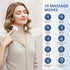 Prettypum Neck Massager with Heat, Ultra-Lightweight Electric Pulse Device for Neck Relaxation, Cordless Mini Smart