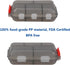 YEEHO 10 Pill Case - Portable Supplements Tablet Container Box with Compartments - Medicine Capsule Vitamin Foldable