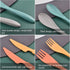 Knives Spoons and Forks Set, Wheat Straw Cutlery Set, Reusable Flatware Set for 4, Utensils for Party, Travel, Work, Picnic, Camping or Daily Use (2) by Zoyiancy