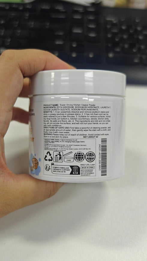 Super Strong Kitchen Cleaner Powder, Heavy Duty Degreaser, 2024 Powerful All-Purpose Powder Cleaner, 7 OZ (1 PCS)