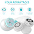Rechargeable Facial Cleansing Spin Brush Set with 4 Exfoliation Brush Heads, Waterproof Face Spa System