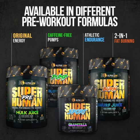 ALPHA LION Core Pre Workout Powder, 30 Servings, Fruit Punch Flavor with Creatine, Beta Alanine, L-Citrulline &
