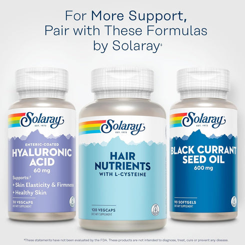 Hyaluronic Acid Triple Strength, SOLARAY, Skin Elasticity Support, 30 Servings, 30 VegCaps