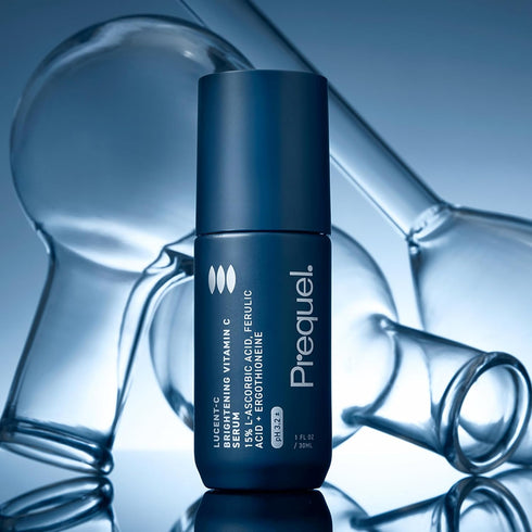 Prequel Skin Lucent-C Vitamin C Facial Serum, L-Asorbic Acid and Ferulic Acid Face Treatment, 1 Fl Oz