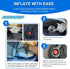 Zorelitevita 3D Air Cell Inflatable Pressure Relief Seat Cushion, Portable Self-Inflating Pad with Anti-Slip Bottom