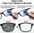 Happyupcity 5 Sun Glasses Eyeglass Microfiber Mini Eyeglasses Cleaner Spectacles Cleaner Soft Brush Cleaning Tool