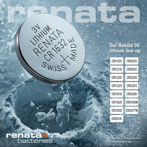 Renata Coin Cell Battery CR2477 Lithium Replaces DL2477 (10 Pcs)