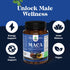 Black Maca Root Capsules for Men, Herbal Enhancement Supplement with Siberian Ginseng, 30 Servings