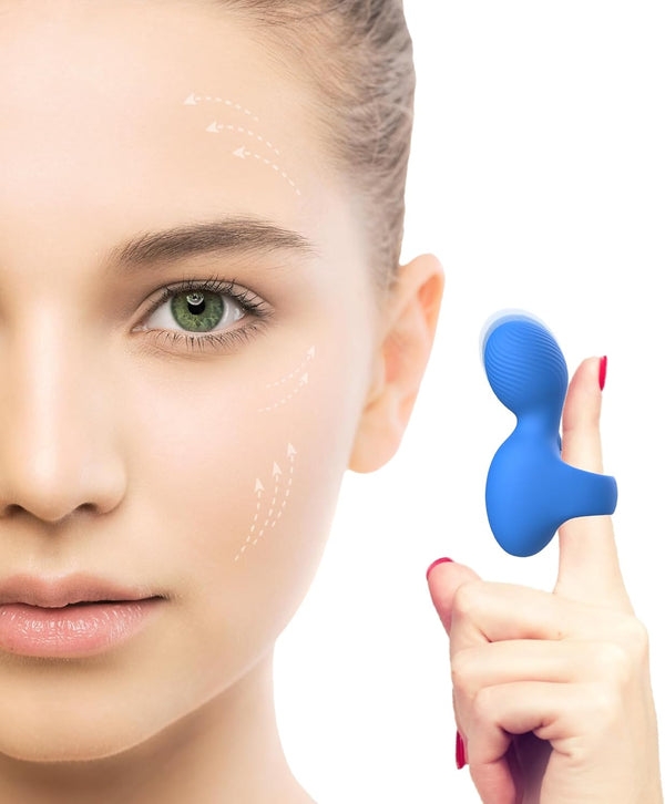 Multifunctional Silicone Waterproof Face & Eye Massage Tool, Portable Handheld Massager, Mini-Ring
