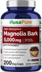 NusaPure Magnolia Bark 5000 mg - 200 Vegan Vegetarian Caps, Non-GMO