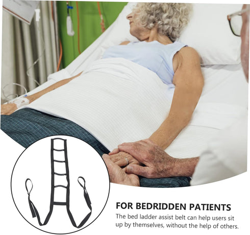Lightweight Bed Rail for Seniors - Wake-Up Assist Rope Ladder