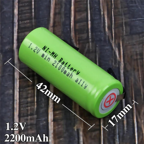 YVOCECOQ 2100mah 1.2V. 3745 3728 3762 7000 3731 P7000 D25 D28 42mm 17mm Replacement Battery Compatible with Braun Oral