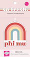 Phi Mu Rainbow Air Freshener, 2/Pack, Flowers & Sunshine Scent