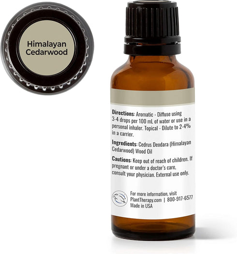 Plant Therapy Himalayan Cedarwood Essential Oil 30 mL (1 oz) 100% Pure, Undiluted, Therapeutic Grade