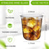 Stemless 12oz Supplies(Clear,100 Ziliny Disposable Glasses Crystal Plastic Wine Glasses Clear Classic Pet Cup