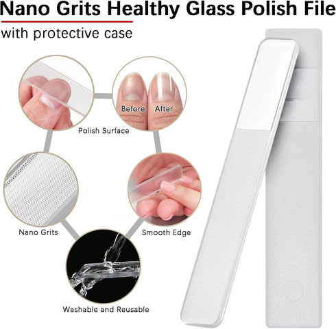 Toenail File for Thick Toenails, 3.6 Inch Double Sided Nail Files, 180 Grit Emery Boards, 1 PACK-BF01