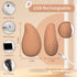 Mango-Shaped Relaxation Muscles Massage Tool for Shoulder, Neck and Back, Soft Rechargeable Waterproof Handheld