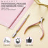 Makartt Cuticle Trimmer with Pusher, 3 PCS Pink Nail Tools for Professional Manicure & Pedicure