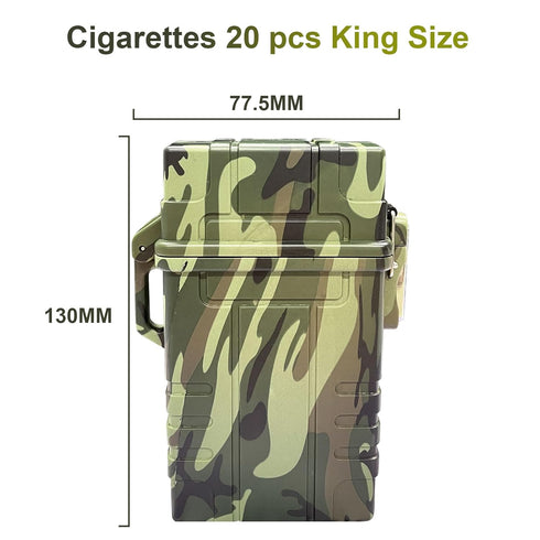 Waterproof Cigarette Case Multipurpose Waterproof Cigarette Holder for Whole Package 20pcs 85mm Cigarettes King Size for Outdoor