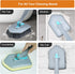 Shower Cleaning Brush with Long Handle, 3 in 1 Tub and Tile Scrubber with 50.4'' Extendable Handle for Bathroom